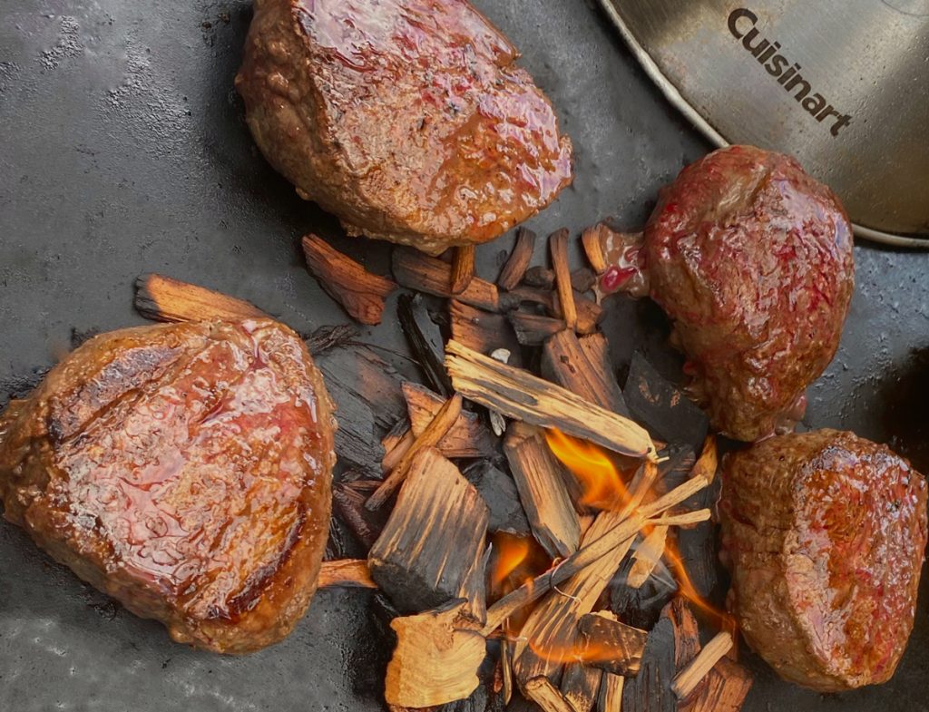 Griddle Smoked Filet Mignon Grill Hunters