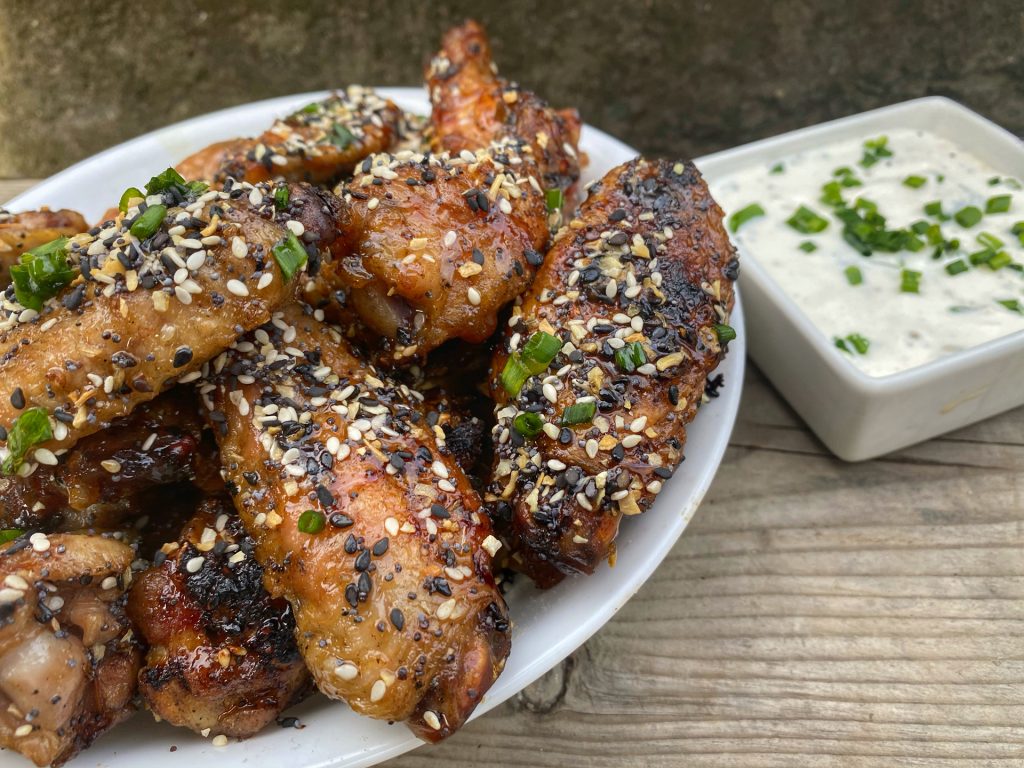 Everything Bagel Chicken Wings Grill Hunters