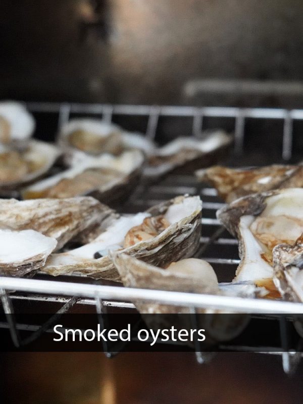 Smoked oysters on electric smoker Grill Hunters